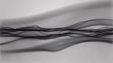 Parçacık dalga nesnesiyle yapılan sihirli video animasyonu, 4096x2304 döngüsü 4K