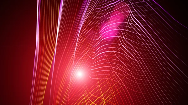 Futuristic technology wave background design with lights — Stock Photo, Image