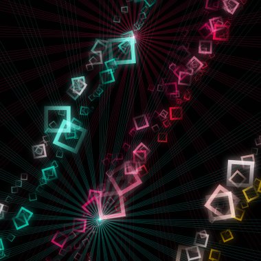 Gelecekçi teknoloji arkaplan tasarımı illüstrasyonu