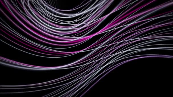 Fantastique animation vidéo avec un objet rayé en mouvement, boucle HD 1080p 