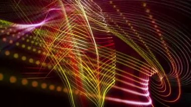 parçacık Şerit nesne hareket ile fantastik video animasyon döngüsü hd 1080p