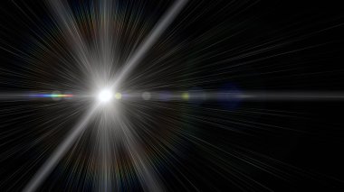 Fütüristik teknoloji ışık parlaması illüstrasyon