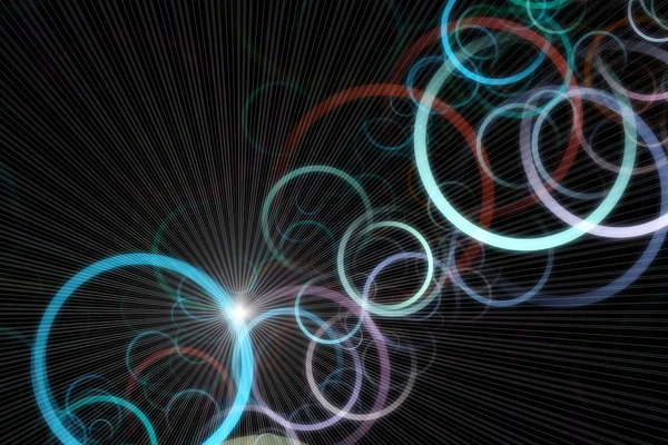 Futuristische Technologie Kreis Hintergrunddesign mit Lichtern — Stockfoto