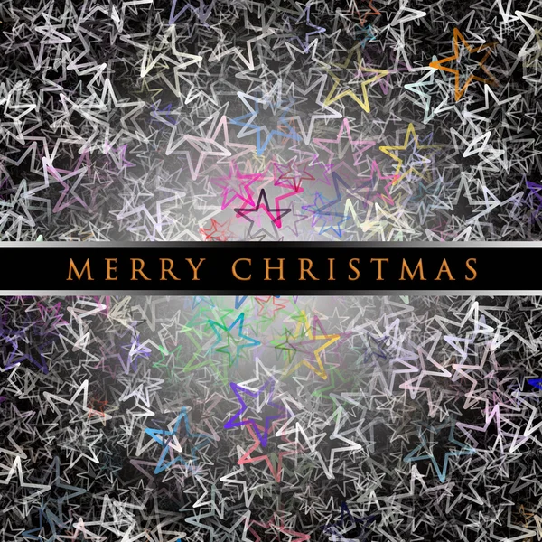 奇妙的圣诞设计与发光的星星 — 图库照片