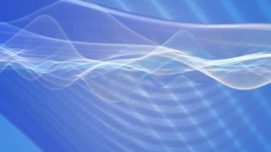 fantastik video animasyon ile dalga nesne hareket, döngü hd 1080p