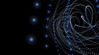 parçacık Şerit nesne hareket ile fantastik video animasyon döngüsü hd 1080p