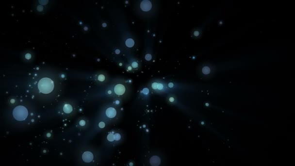 Maravillosa animación de vídeo con burbujas y luces en movimiento, bucle HD 1080p — Vídeos de Stock