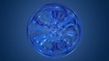 Fantastik video animasyon hareketli, parlayan ışık küre ile döngü Hd 1080p