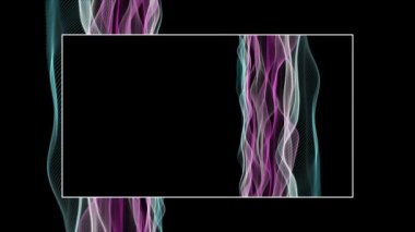 Fantastik video animasyon ile hareket ve senin metin için yer dalga nesnesinde döngü Hd 1080p