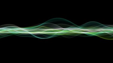 Fantastik Eko video animasyon ile hareket ve senin metin için yer dalga nesnesinde döngü Hd 1080p