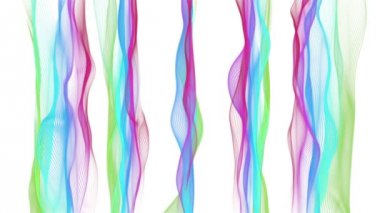 fantastik video animasyon ile dalga nesne hareket, döngü hd 1080p