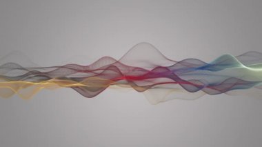 fantastik video animasyon ile dalga nesne hareket, döngü hd 1080p