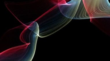 fantastik video animasyon ile dalga nesne hareket, döngü hd 1080p