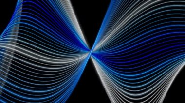 fantastik video animasyon ile dalga nesne hareket, döngü hd 1080p