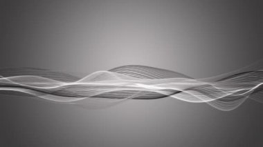 fantastik video animasyon ile dalga nesne hareket, döngü hd 1080p