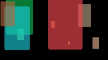 Hareket dikdörtgen nesneleri ile Fantastik video animasyon, döngü Hd 1080p