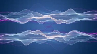 fantastik video animasyon ile dalga nesne hareket, döngü hd 1080p