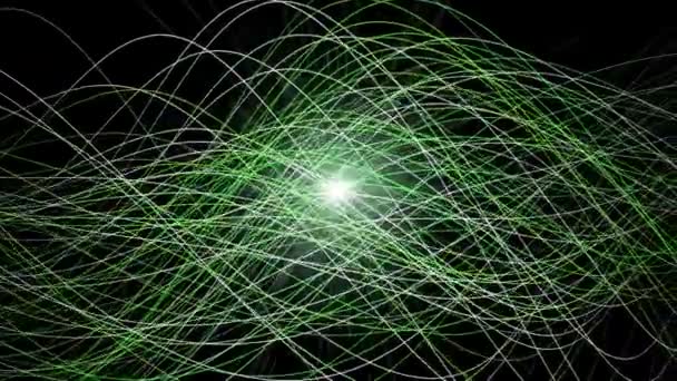 Animation vidéo éco futuriste avec objet vague et lumière en mouvement, boucle HD 1080p 