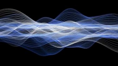 fantastik video animasyon ile dalga nesne hareket, döngü hd 1080p