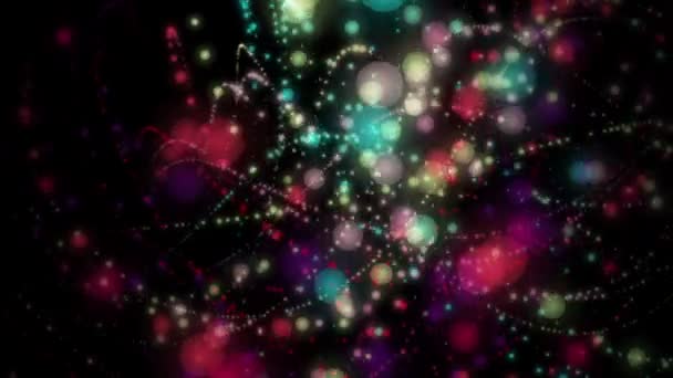 Fantastique animation vidéo avec objet particule en mouvement, boucle HD 1080p 