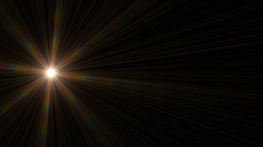 Fütüristik teknoloji ışık parlaması illüstrasyon