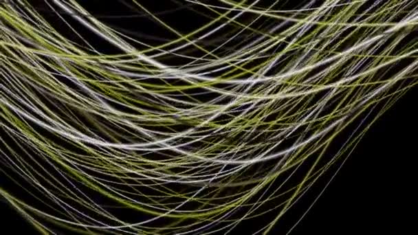 Fantastic video animation with wave object in motion, loop HD 1080p — Stock Video