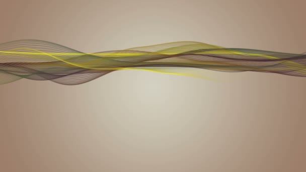 Fantastique animation vidéo avec l'objet vague en mouvement, boucle HD 1080p 