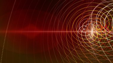 Fütüristik parçacık arka plan tasarım ışıkları ile