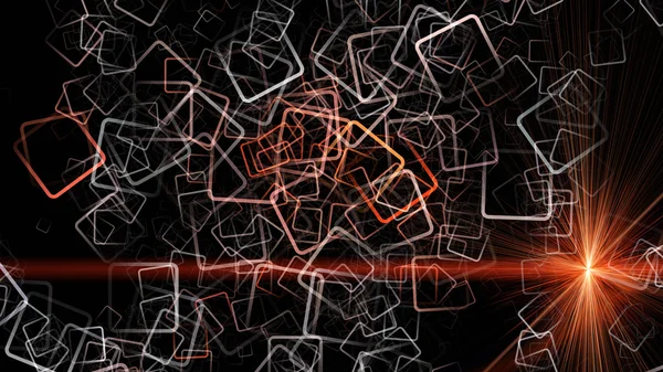 Абстрактный квадратный фон с подсветкой — стоковое фото