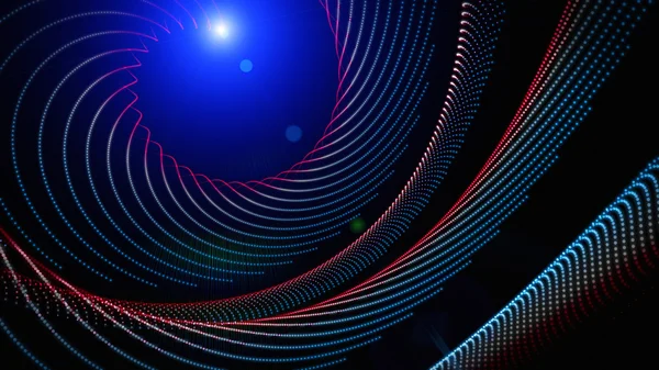 Diseño futurista de fondo de partículas con luces —  Fotos de Stock