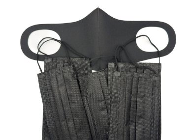 Virüs ve hastalıklar, salgın, izolasyon, iğne, eldiven, iğne, maske, salgın, koronavirüs. Hastalık, hastalık, öksürük, Japon maskeleri, maske takan insanlar için tıbbi maske. Yüksek kalite