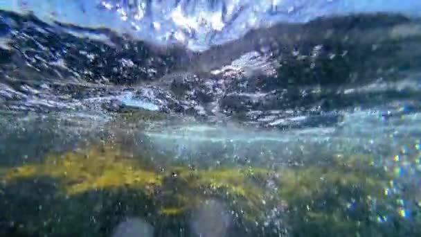 Pod Vodou Bublina Festival Moři — Stock video