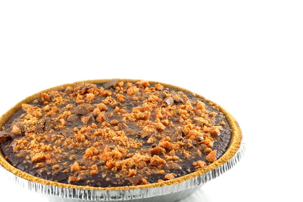 Chocolate Butterfinger Pie — Stock Photo, Image