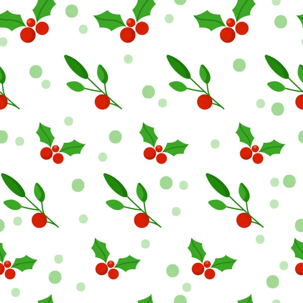 Christmas or New Year vector seamless pattern — Stock Vector