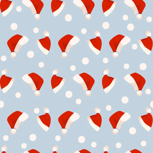 Christmas or New Year vector seamless pattern — Stock Vector