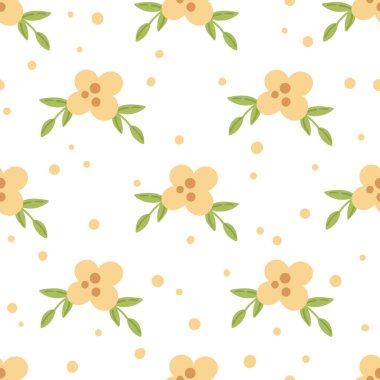 Çiçekli bahar pastel boho çocuklar kusursuz desen ya da dijital kağıt