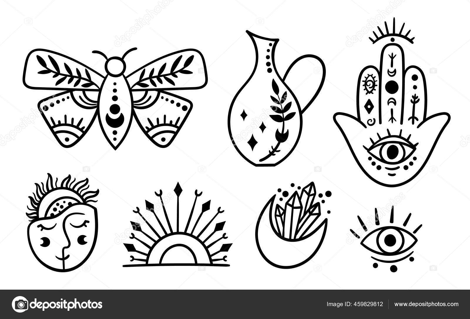 Boho Line Mystical And Magical Signs Set Vector Image By C Sunniwa Vector Stock Boho Line Mystical And Magical Signs Set Vector Image By C Sunniwa Vector Stock