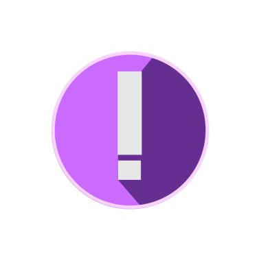 Ünlem işareti ile uzun gölge