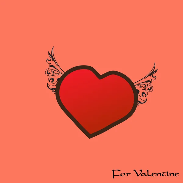 San Valentín forma de corazón — Vector de stock