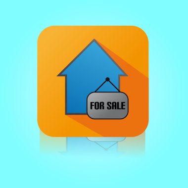 Düz renk House Satış simgesi için