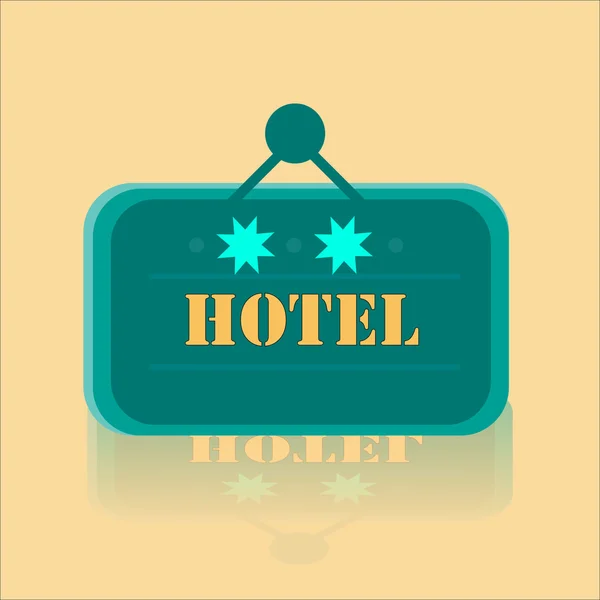 Hotel Banner con dos estrellas — Vector de stock