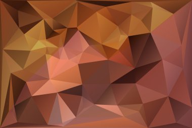 Kahverengi açık renk çokgen üçgen arka plan gradyan