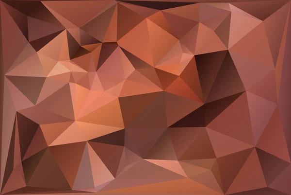 Brown Polygon Triangle Background — Stock Vector