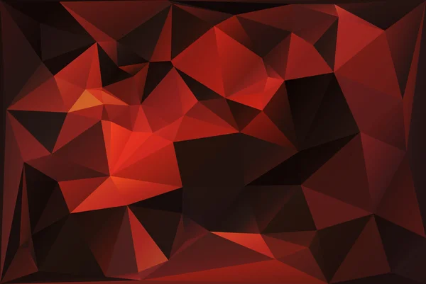 Tmavě červené mnohoúhelníkový trojúhelník pozadí — Stockový vektor