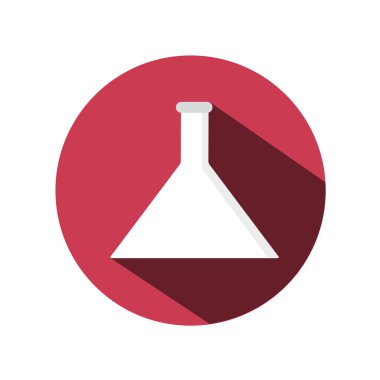 Uzun gölge düz tıbbi boru simgesiyle