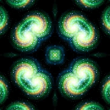 Mavi patlama Kaleidoscope