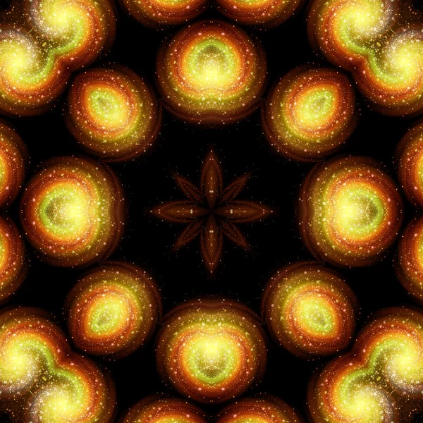 Little Orange Burst Kaleidoscope — Stock Photo, Image
