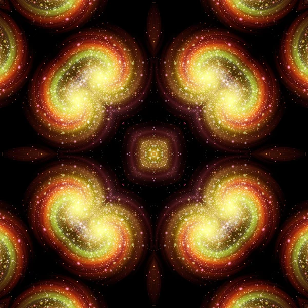 Narancssárga Burst Kaleidoszkóp — Stock Fotó