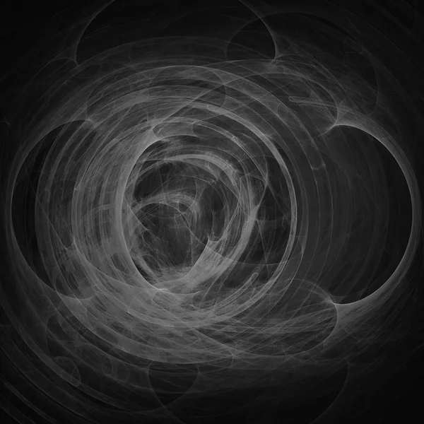Cercle noir Fractal fond avec vignette — Photo