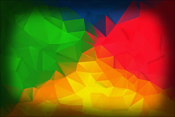 Color Abstract Polygon Background With Dark — Stock Photo, Image